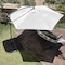 Pure Garden 10-Foot Offset Patio Umbrella with Square Base, Cream 50-102-TB - alternate 1